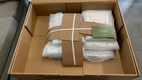 Unboxing the gallery wall.